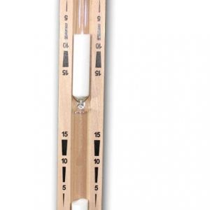 Zandloper wit zand voor sauna