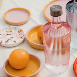 fles roze glas (pink)